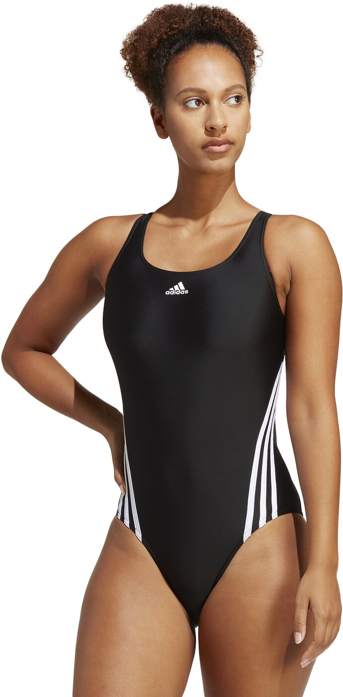 Adidas 3S SWIMSUIT Cow Hide/Syrah/Blush – Bild 2