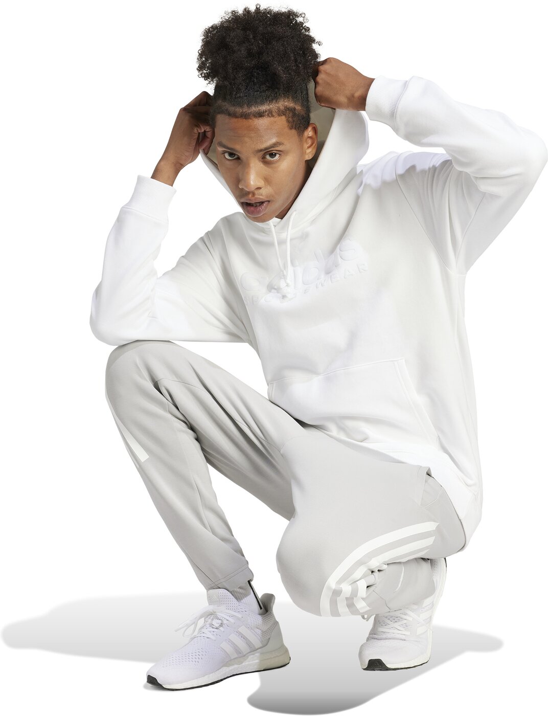 Adidas M ALL SZN G HDY Cow Hide/Syrah/Blush – Bild 4