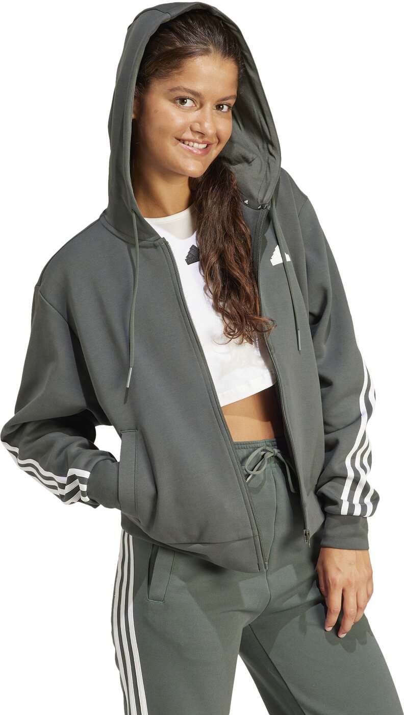 Adidas W FI 3S FZ HD Cow Hide/Syrah/Blush – Bild 5