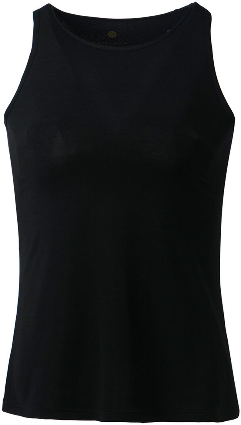 Athlecia Mota W Slub Top Black Melange