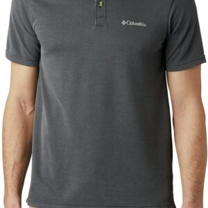 Columbia Nelson Point Polo Black, Stone