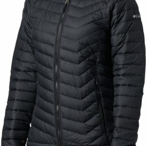 Columbia Powder Lite Hooded Jacket Black, Stone