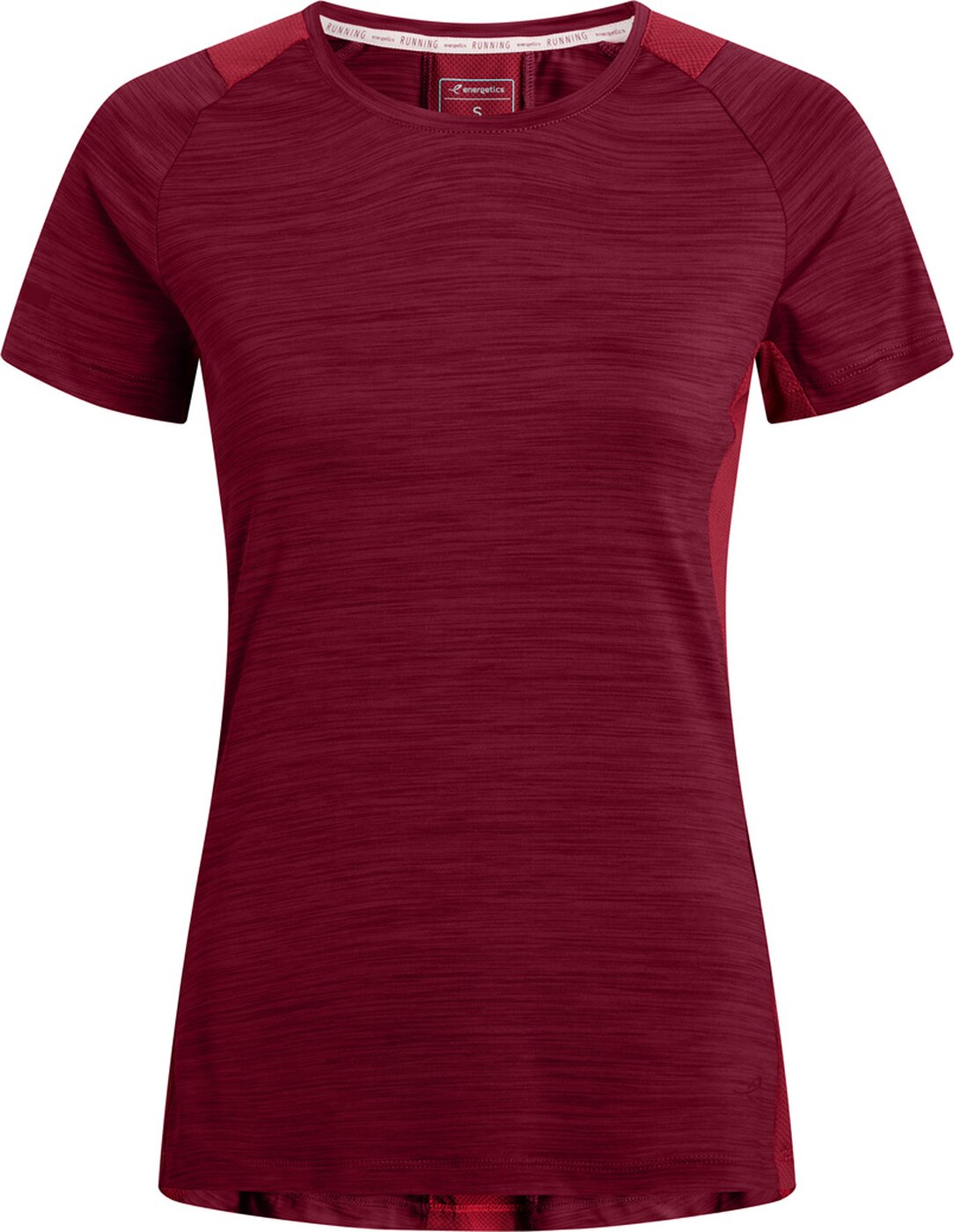ENERGETICS Da.-T-Shirt Evii SS W MELANGE/RED DARK/RED