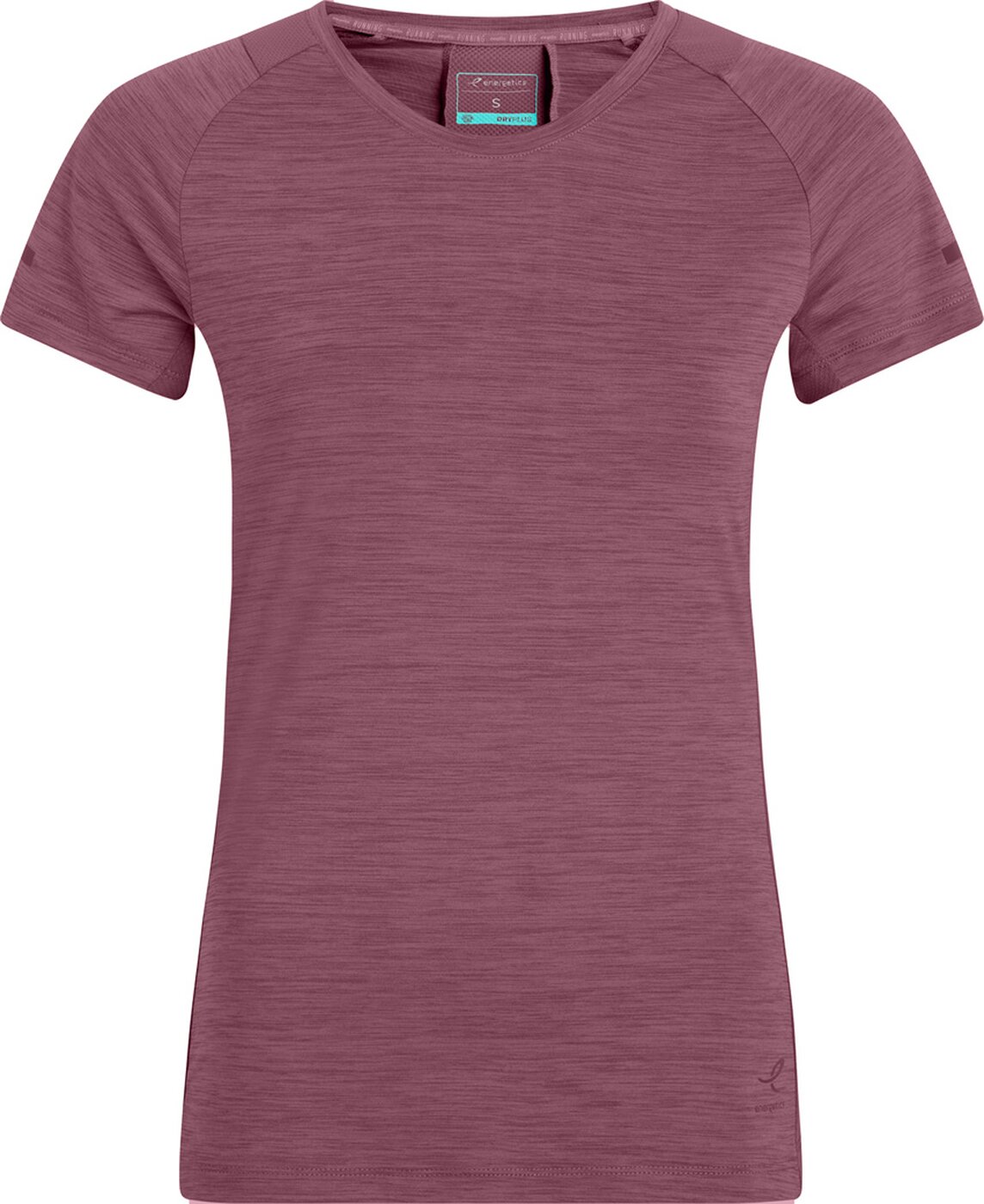 ENERGETICS Da.-T-Shirt Evii SS W MELANGE/RED WINE/VIO