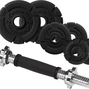 ENERGETICS Kurzhantel-Set Premium 10kg CI Set (30mm BLACK