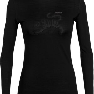 Icebreaker W 200 Oasis LS Crewe BLACK