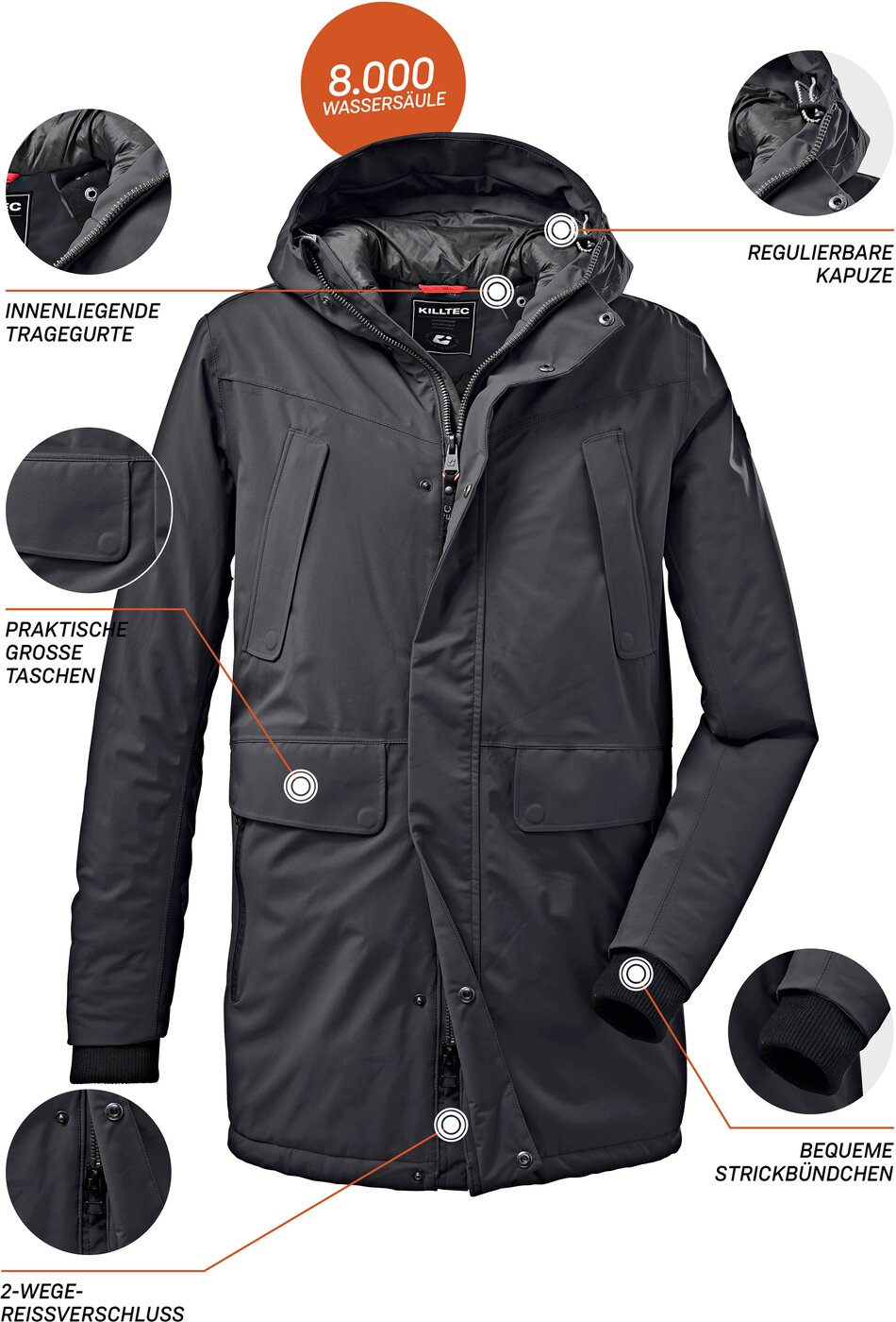 Killtec KOW 115 MN PRK schwarz – Bild 3