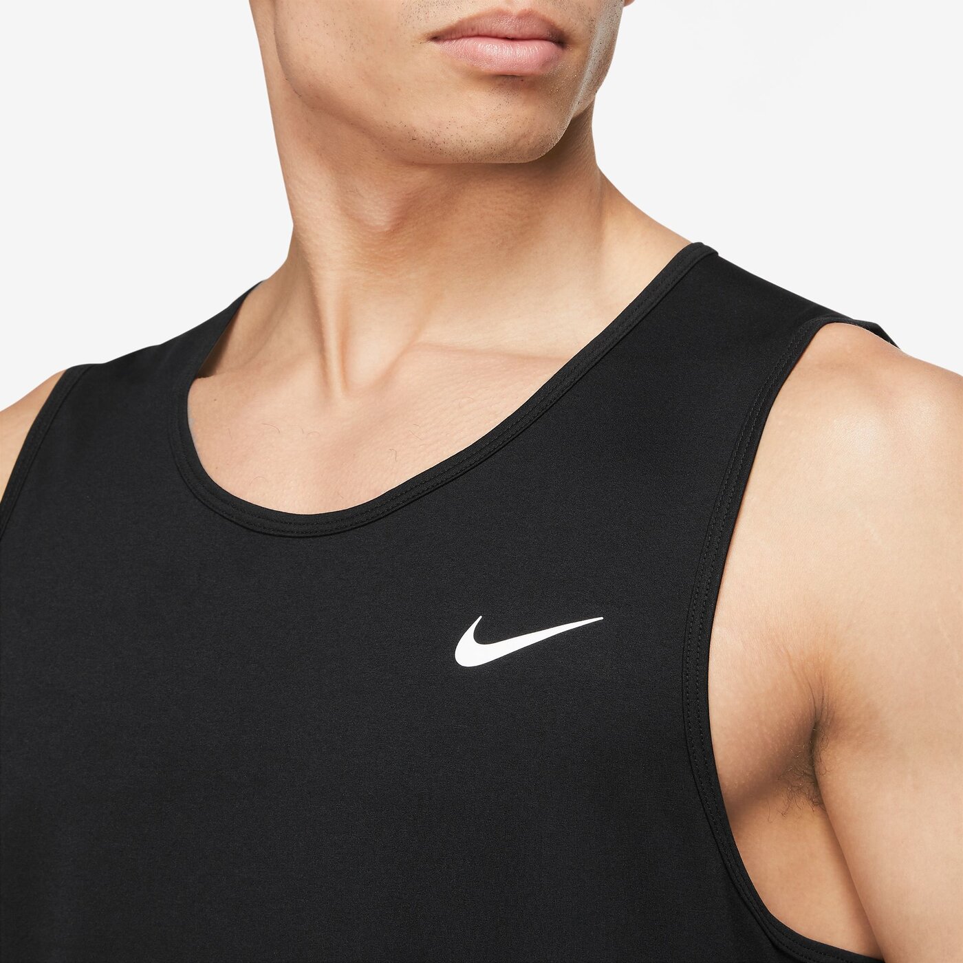 NIKE M NK DF  HYVERSE TANK BLACK/WHITE/WHITE – Bild 3