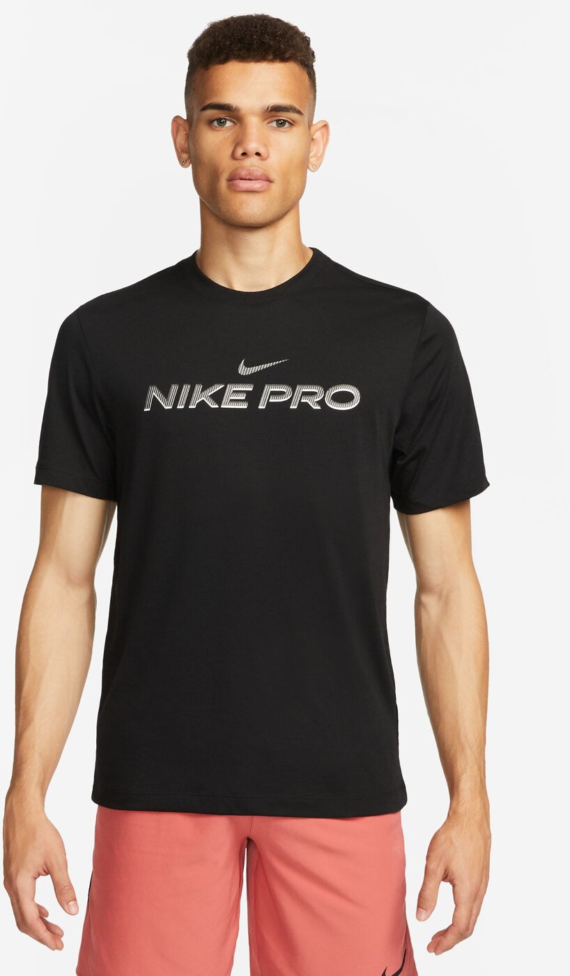 NIKE M NK DF TEE DB NIKE PRO BLACK/WHITE/WHITE