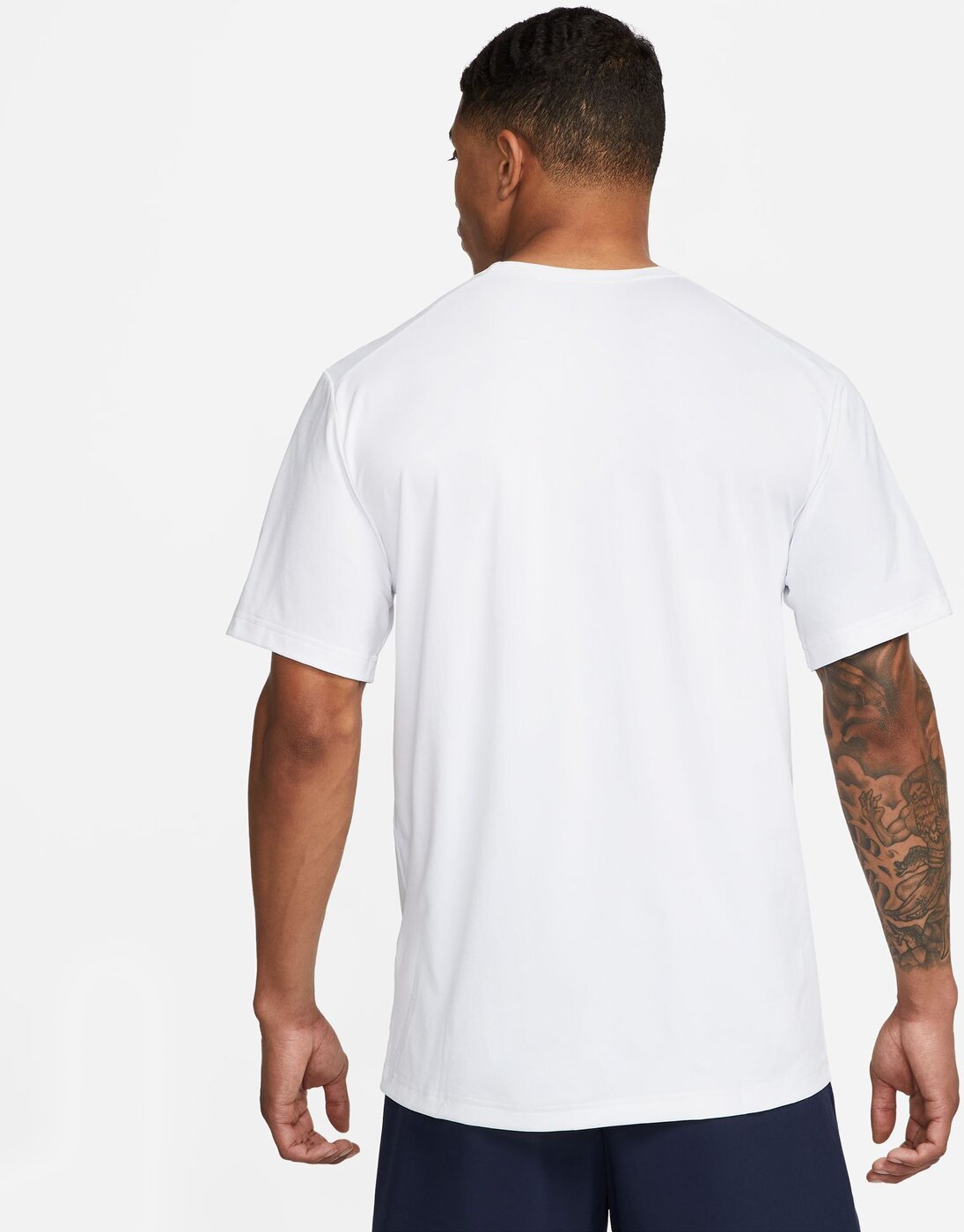 NIKE M NK DF UV HYVERSE SS WHITE/METALLIC SILVER – Bild 2