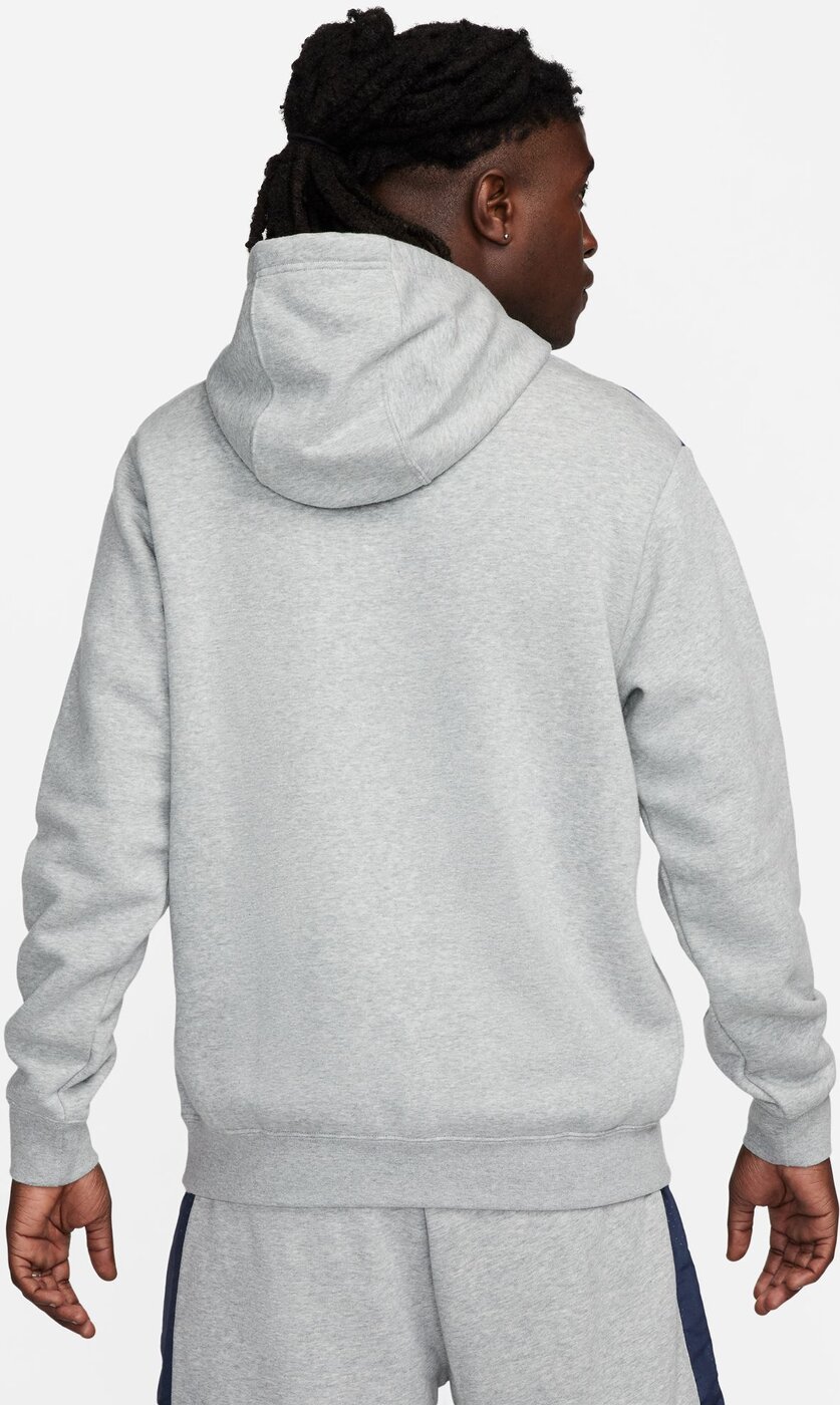 NIKE M NSW SP FLC HOODIE BB DK GREY HEATHER/THUNDER BLUE – Bild 2