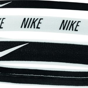 NIKE 9318/72 MIXED WIDTH HEADBANDS 930 BLACK/WHITE/BLACK