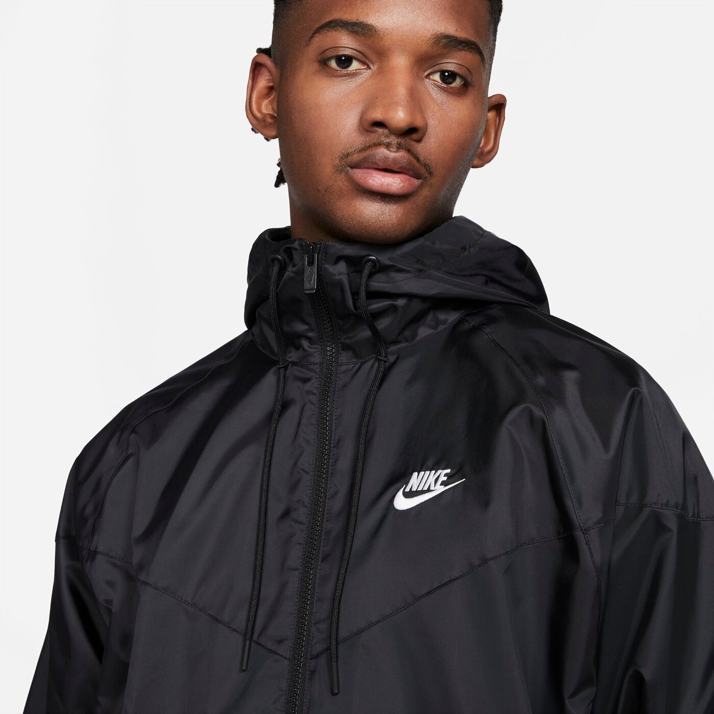 NIKE M NK WVN LND WR HD JKT BLACK/WHITE/WHITE – Bild 3
