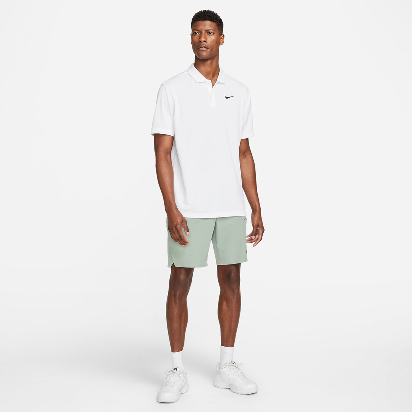 NIKE M NKCT DF POLO SOLID WHITE/METALLIC SILVER – Bild 5