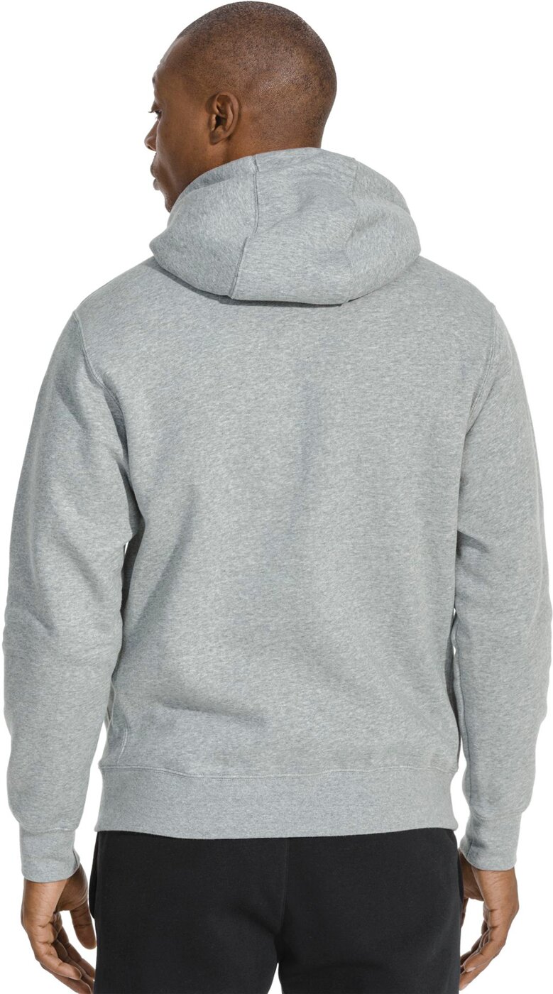 NIKE M NSW CLUB HOODIE FZ BB DK GREY HEATHER/MATTE SILVER/W – Bild 7