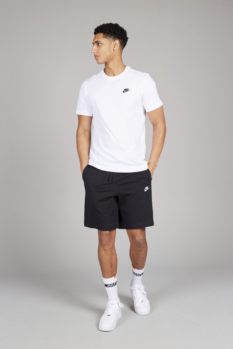 NIKE M NSW CLUB TEE WHITE/BLACK-WHITE – Bild 7