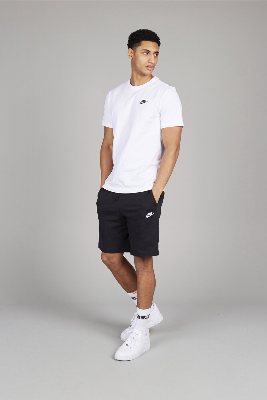 NIKE M NSW CLUB TEE WHITE/BLACK-WHITE – Bild 8
