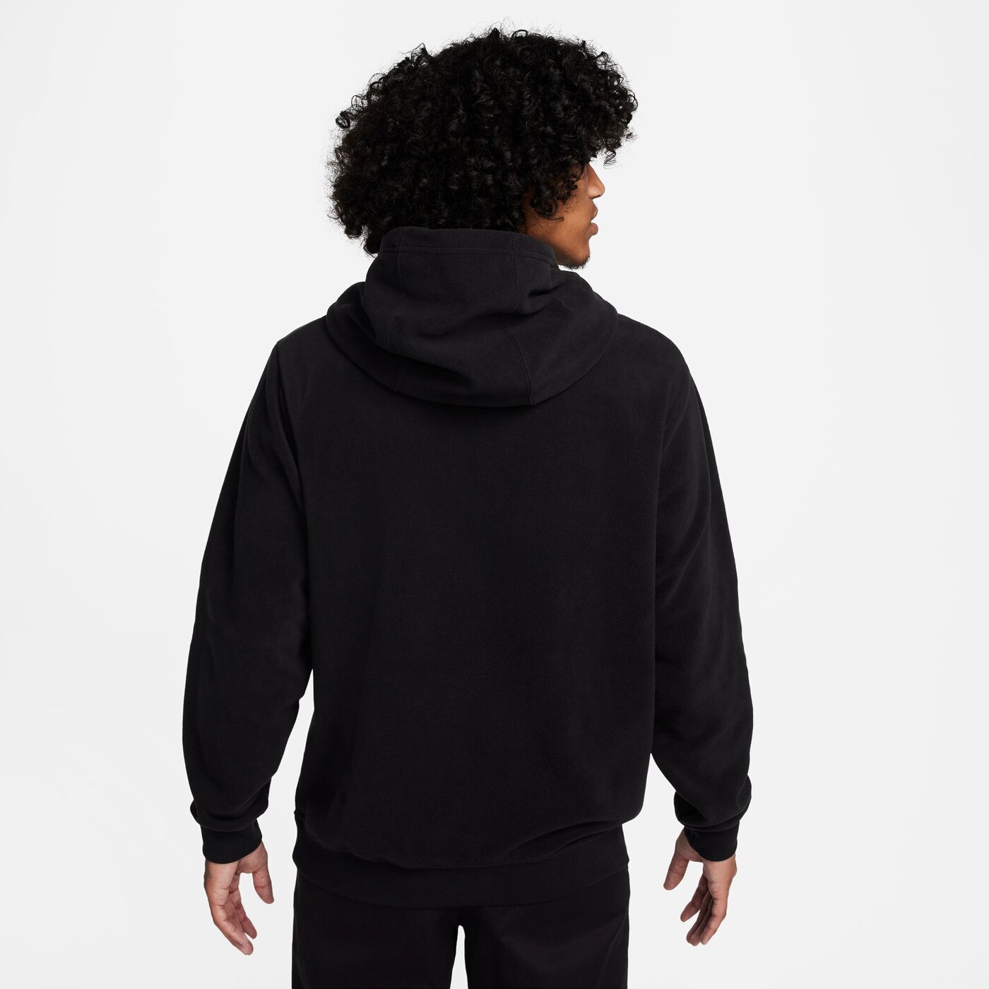 NIKE M NSW SP HOODIE POLAR FLEECE BLACK/WHITE/WHITE – Bild 2