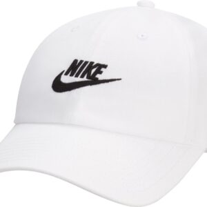 NIKE U NK CLUB CAP U CB FUT WSH L WHITE/METALLIC SILVER