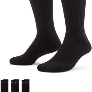 NIKE U NK EVERYDAY CSH CRW 3PR 132 BLACK/WHITE/WHITE