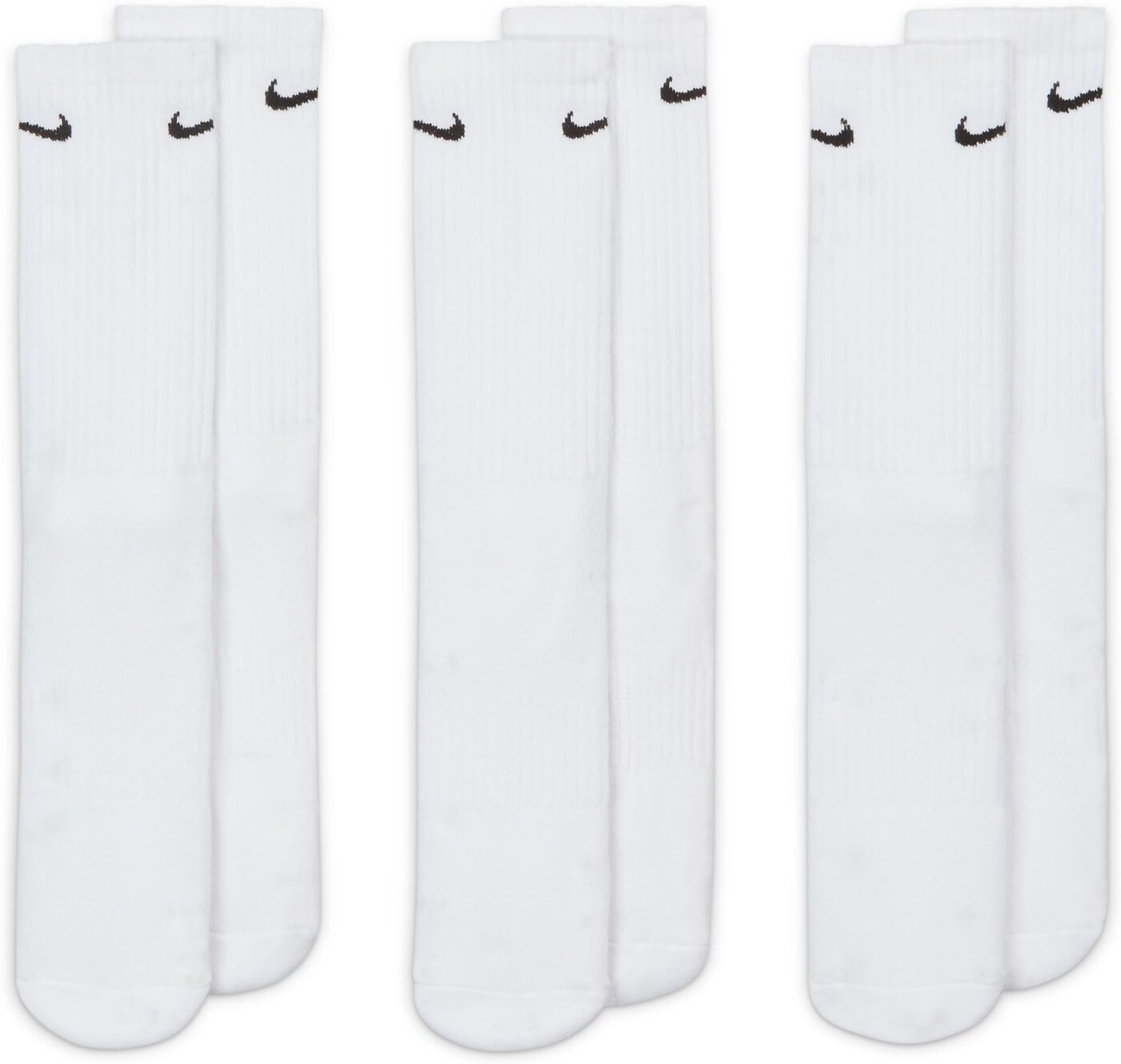 NIKE U NK EVERYDAY CSH CRW 3PR 132 WHITE/METALLIC SILVER – Bild 3