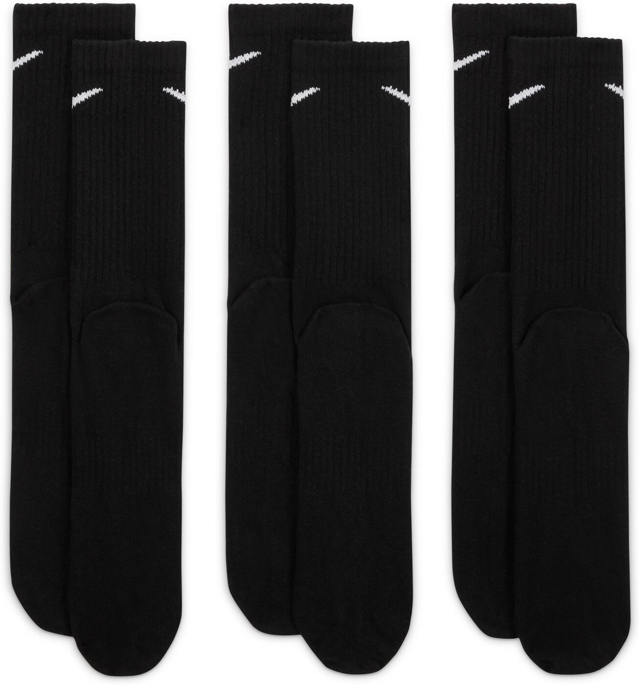 NIKE U NK EVERYDAY LTWT BLACK/WHITE/WHITE – Bild 4