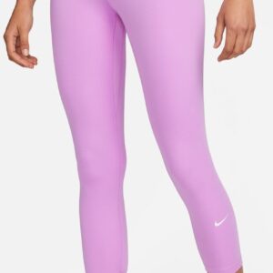 NIKE W NK ONE DF HR CROP TGHT RUSH FUCHSIA/BLACK
