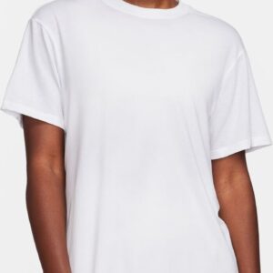 NIKE W NK ONE RELAXED DF SS TOP WHITE/METALLIC SILVER