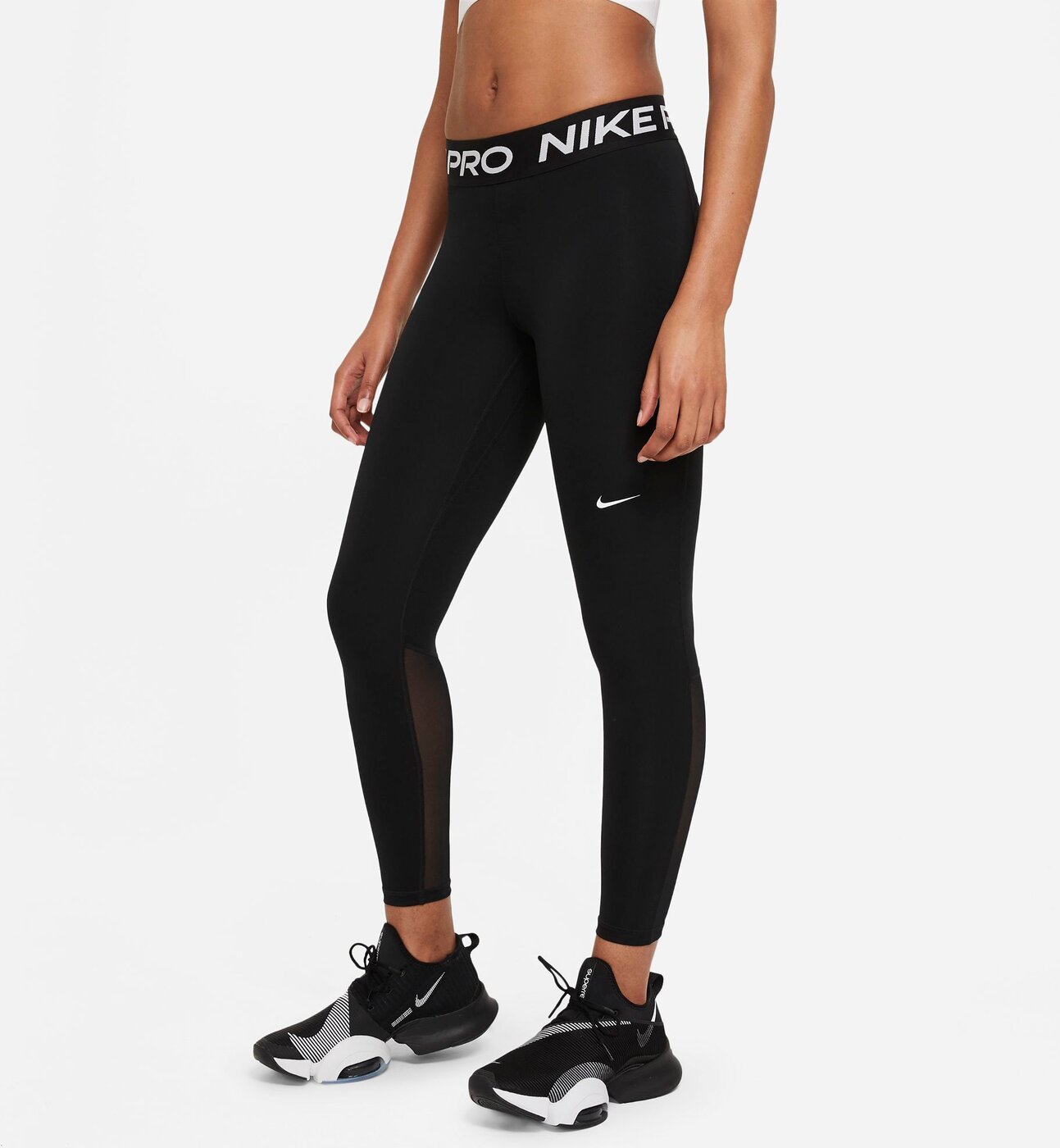 NIKE W NP 365 TIGHT BLACK/WHITE/WHITE – Bild 3