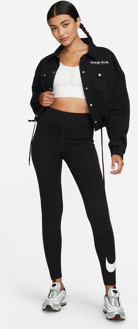 NIKE W NSW NK CLSC GX HR TGHT SWSH BLACK/WHITE/WHITE – Bild 3