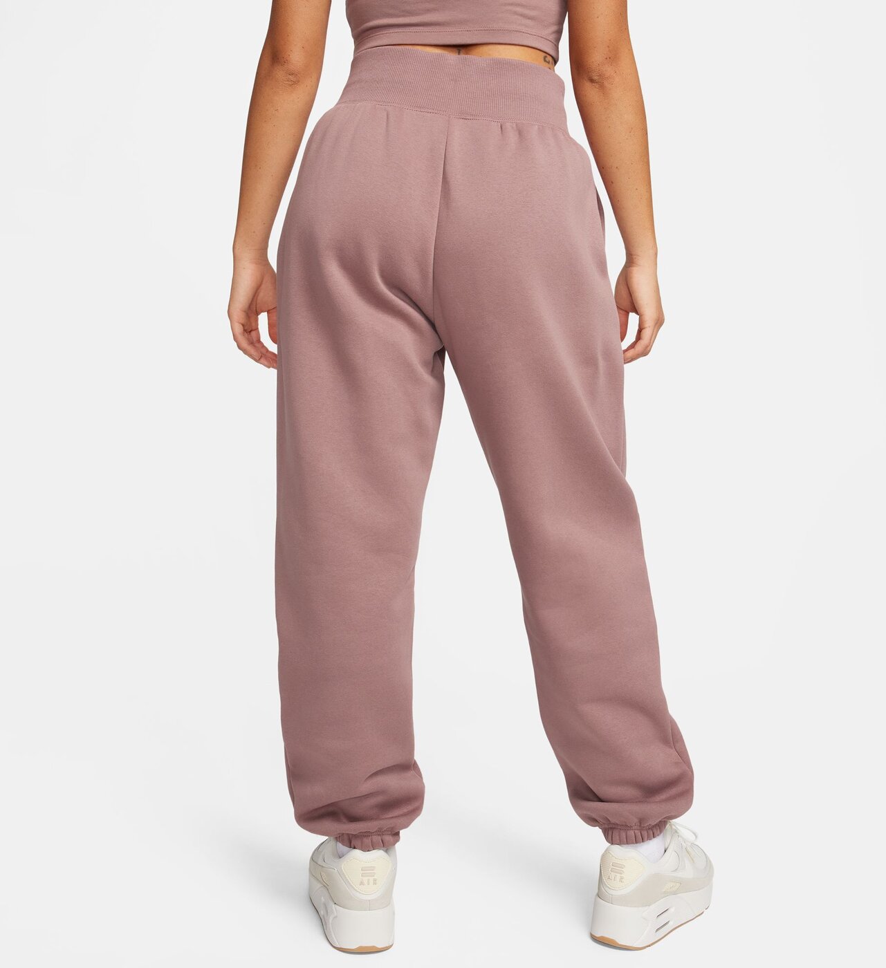 NIKE W NSW PHNX FLC HR OS PANT SMOKEY MAUVE/BLACK – Bild 2