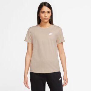 NIKE W NSW TEE CLUB SANDDRIFT/WHITE