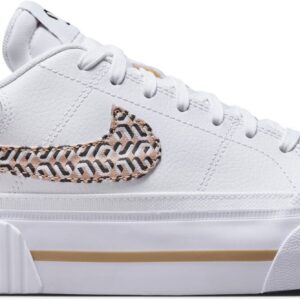 NIKE WMNS COURT LEGACY LIFT WHITE/METALLIC SILVER