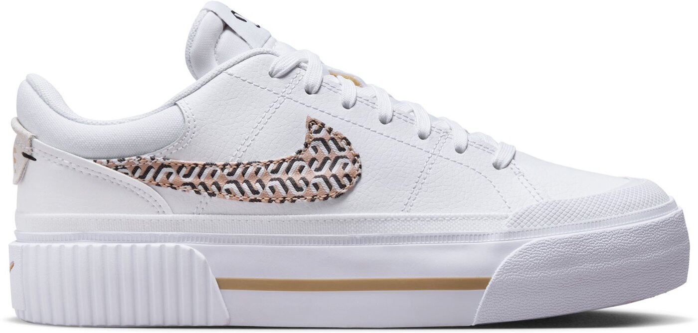 NIKE WMNS COURT LEGACY LIFT WHITE/METALLIC SILVER