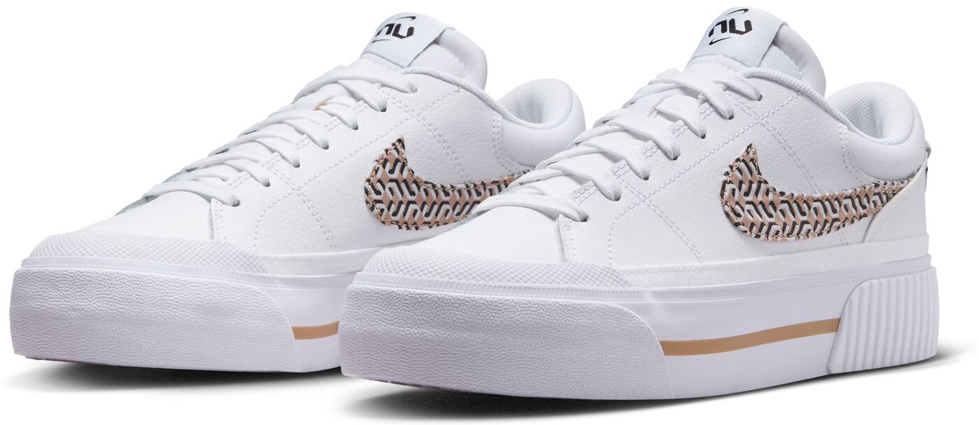 NIKE WMNS COURT LEGACY LIFT WHITE/METALLIC SILVER – Bild 4