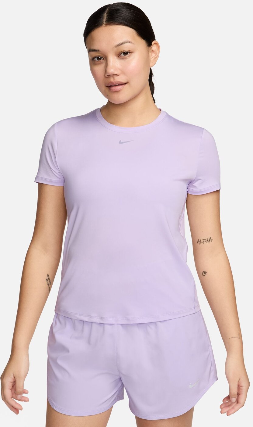 NIKE W NK ONE CLASSIC DF SS TOP LILAC BLOOM/BLACK