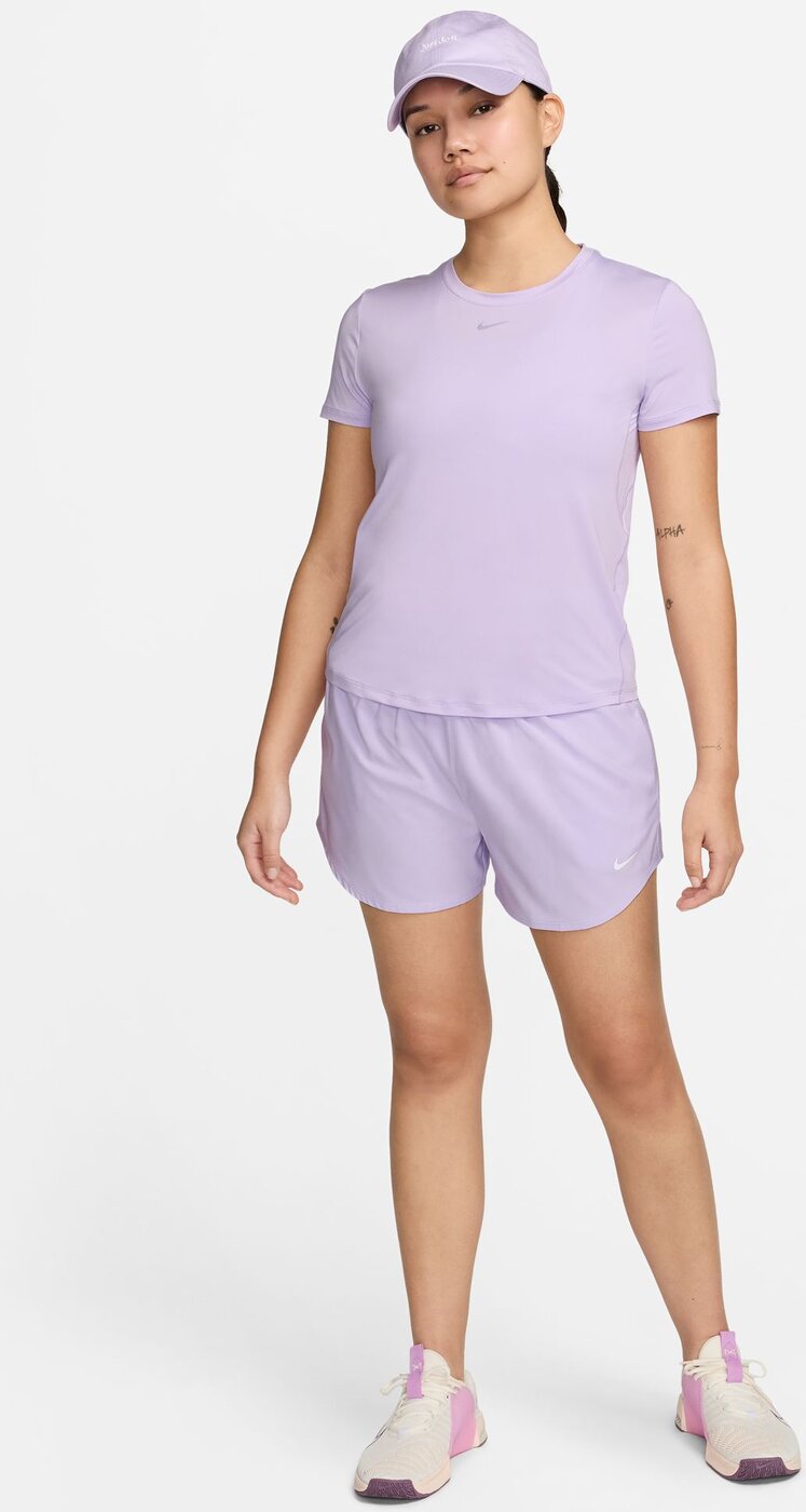 NIKE W NK ONE CLASSIC DF SS TOP LILAC BLOOM/BLACK – Bild 3
