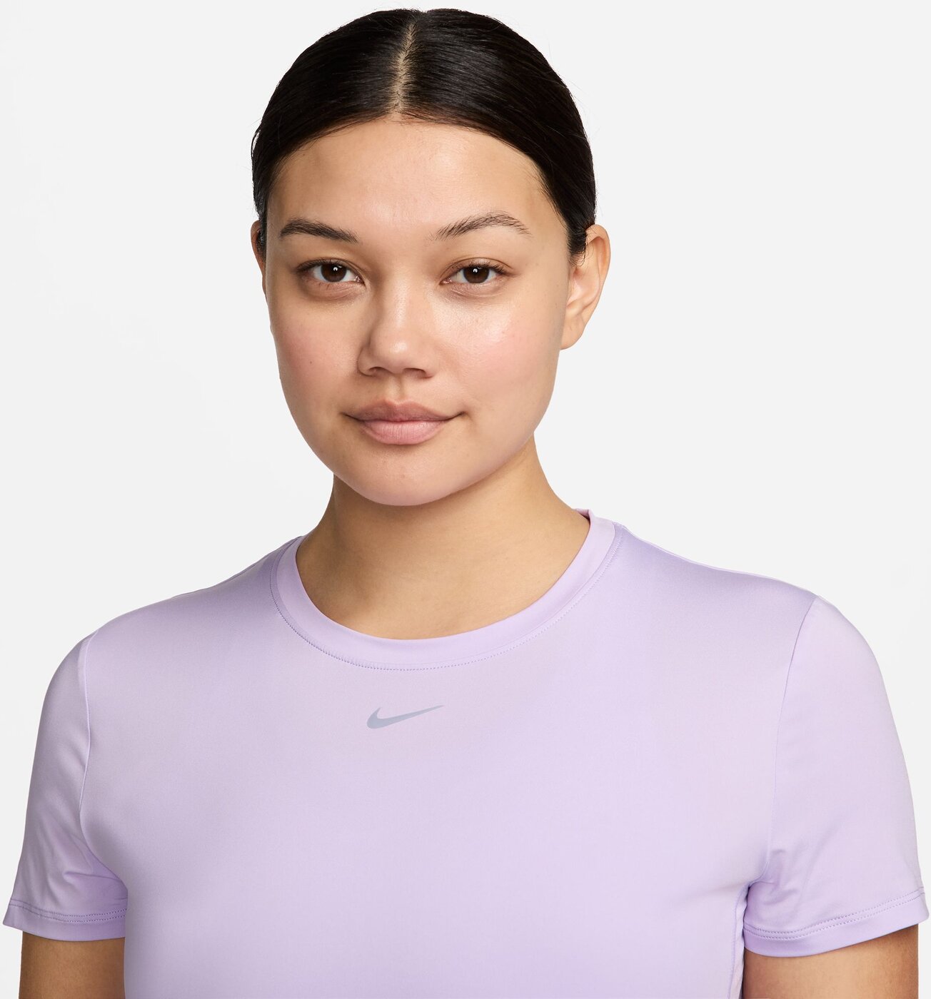 NIKE W NK ONE CLASSIC DF SS TOP LILAC BLOOM/BLACK – Bild 6