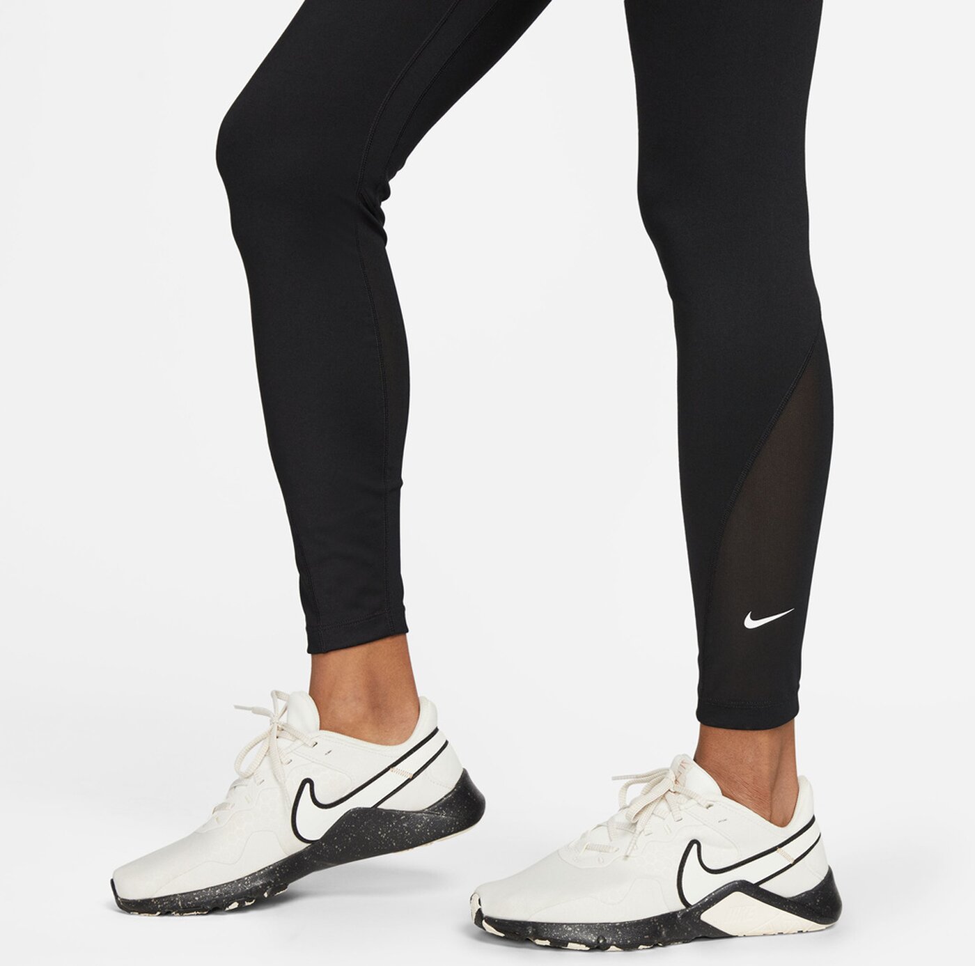 NIKE W NK ONE DF HR 7/8 TIGHT BLACK/WHITE/WHITE – Bild 5