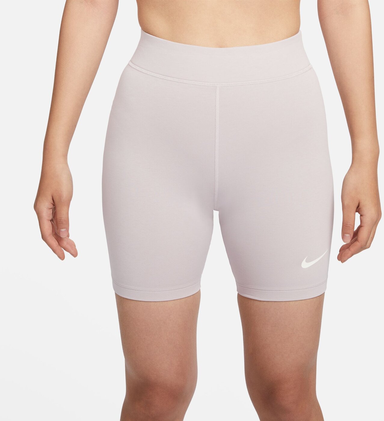 NIKE W NSW NK CLSC HR 8IN SHORT PLATINUM VIOLET/BLACK