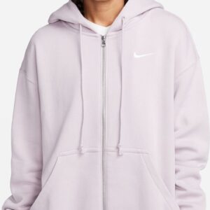 NIKE W NSW PHNX FLC FZ OS HOODIE PLATINUM VIOLET/BLACK