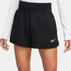 NIKE W NSW PHNX FLC HR SHORT BLACK/WHITE/WHITE