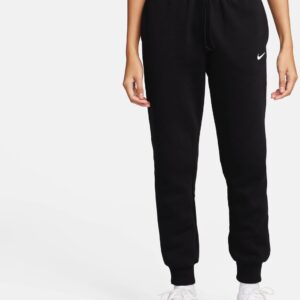 NIKE W NSW PHNX FLC MR PANT STD BLACK/WHITE/WHITE