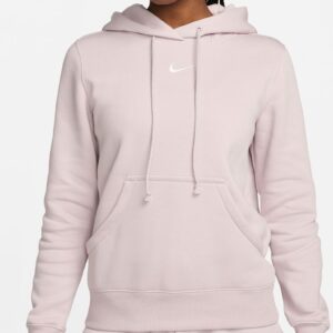 NIKE W NSW PHNX FLC STD PO HOODIE PLATINUM VIOLET/BLACK
