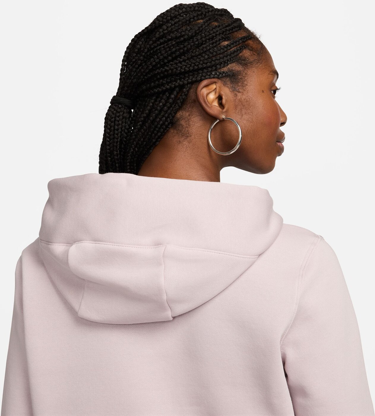 NIKE W NSW PHNX FLC STD PO HOODIE PLATINUM VIOLET/BLACK – Bild 5