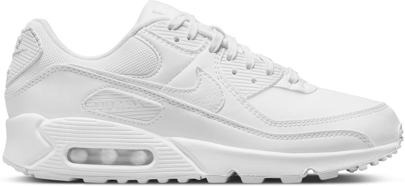 NIKE WMNS AIR MAX 90 WHITE/METALLIC SILVER