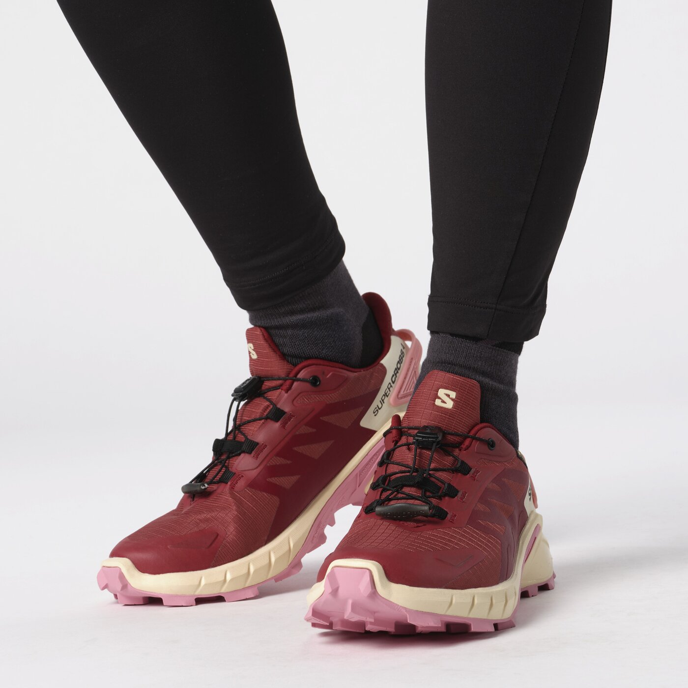 SALOMON SHOES SUPERCROSS 4 GTX W Cohid Cow Hide/Syrah/Blush – Bild 4