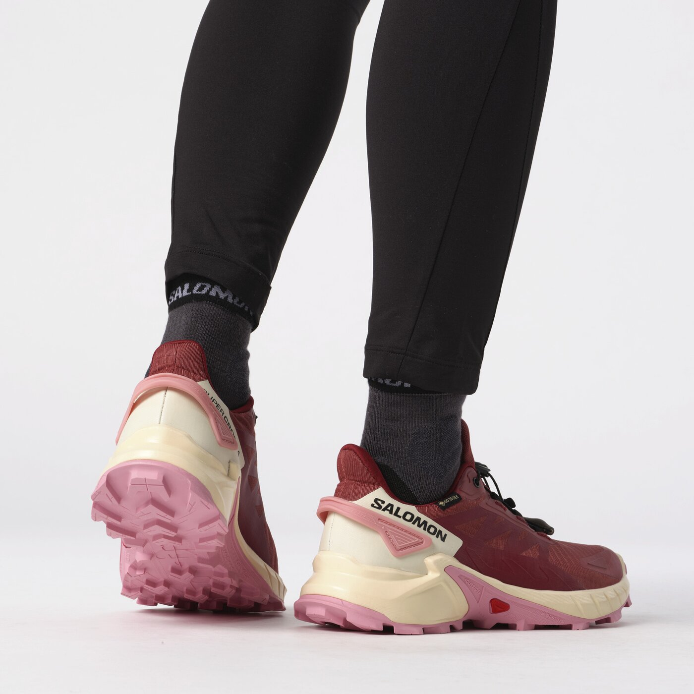 SALOMON SHOES SUPERCROSS 4 GTX W Cohid Cow Hide/Syrah/Blush – Bild 5