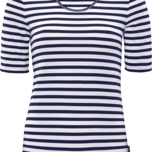 SCHNEIDER SPORTSWEAR DESYW-SHIRT weiß/dunkelblau