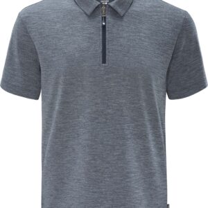 SCHNEIDER SPORTSWEAR MELM-POLO dunkelblau-meliert